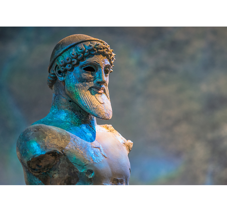 Mural de parede arte clássica escultura de busto antigo - TenStickers