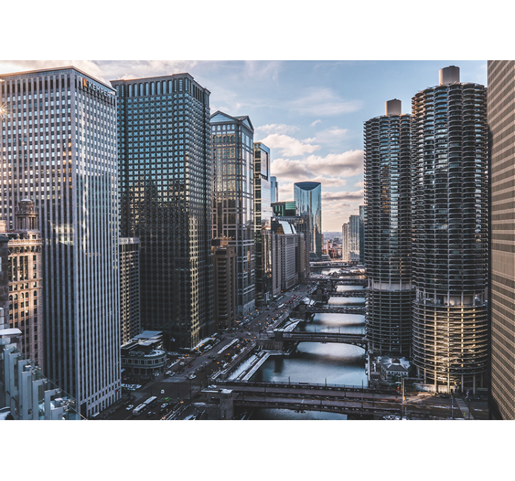 Fotomural de cidades Edifícios de Chicago - TenStickers