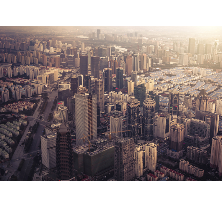 Fotomurais cidades e países perspectiva urbana skyline - TenStickers