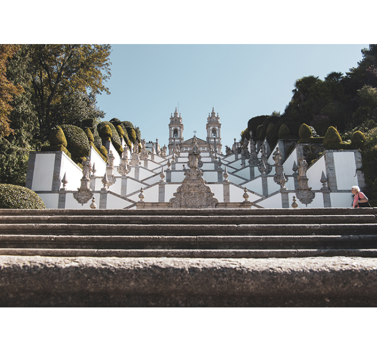 Mural de parede decorativo do Bom Jesus do Monte - TenStickers