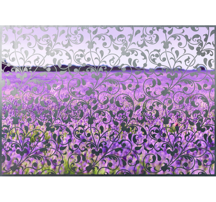 Fotomurais flores padrão floral lavanda - TenStickers