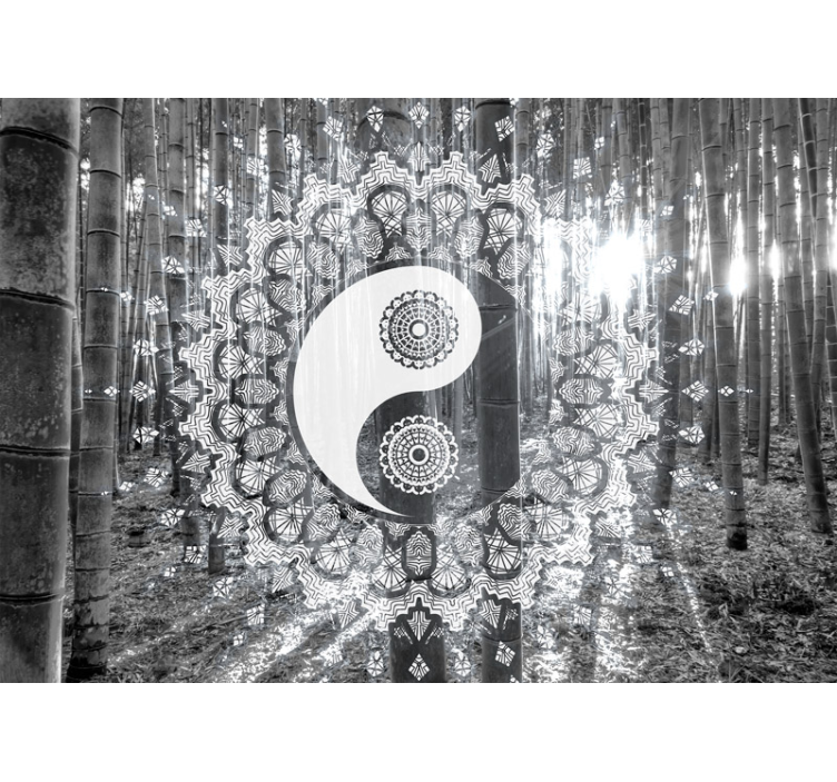 Mural de parede zen mandala yin yang - TenStickers