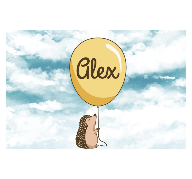 Mural de parede amor balão de ouriço alegria - TenStickers