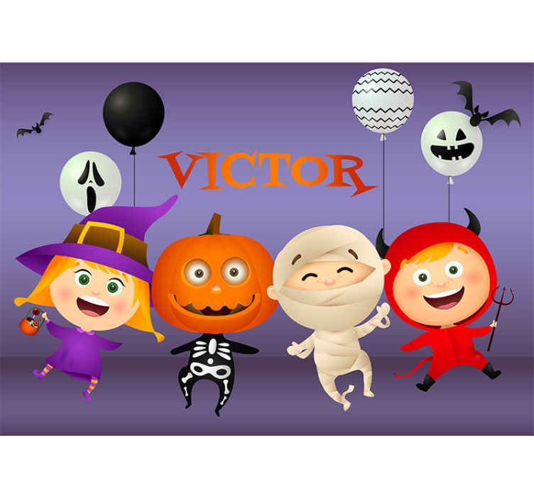 Murais de Parede Feliz desenho de halloween - TenStickers