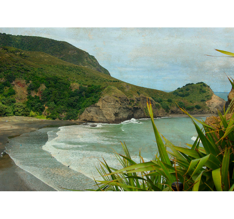 Fotomurais de paisagens Praia piha - TenStickers