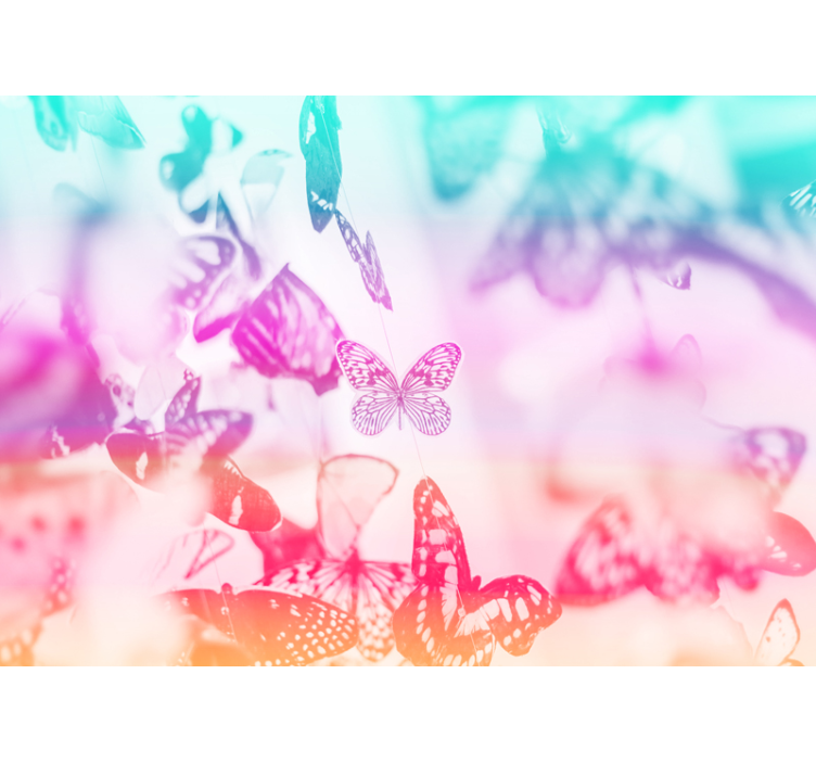 Murais de Parede Borboletas gradientes - TenStickers