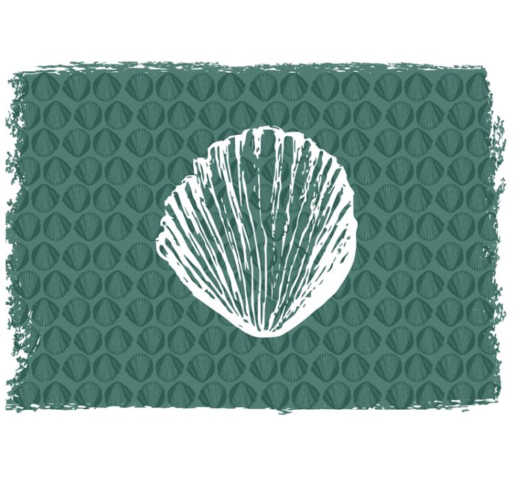 Fotomurais flores design de padrão de concha - TenStickers