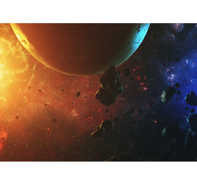 Mural de parede cascatas exibição de vegetação celestial - TenStickers