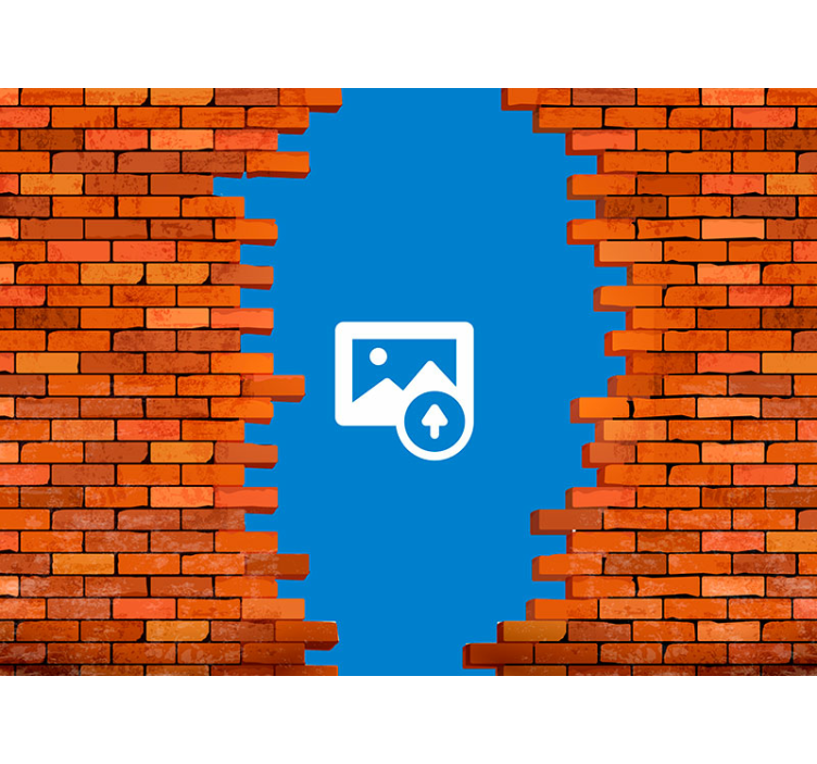 Murais de Parede Buraco na parede com foto - TenStickers