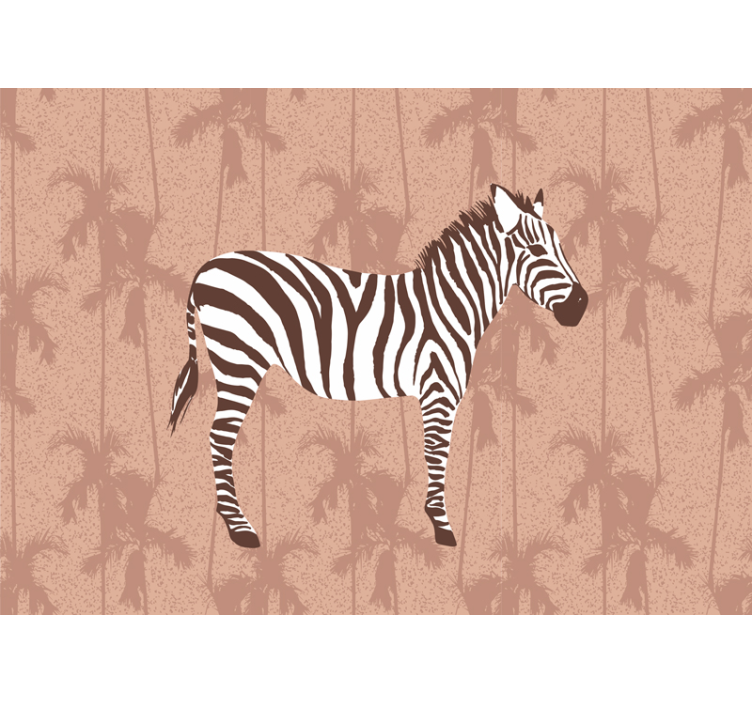 Mural de parede animais zebra na natureza - TenStickers