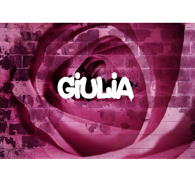 Fotomurais flores design de rosa personalizado - TenStickers