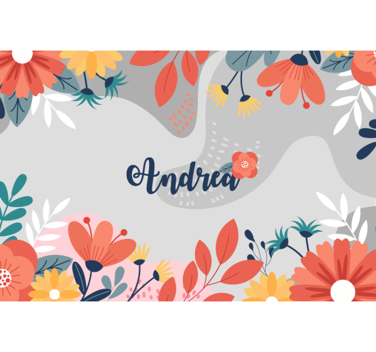 Fotomurais flores design floral personalizado - TenStickers