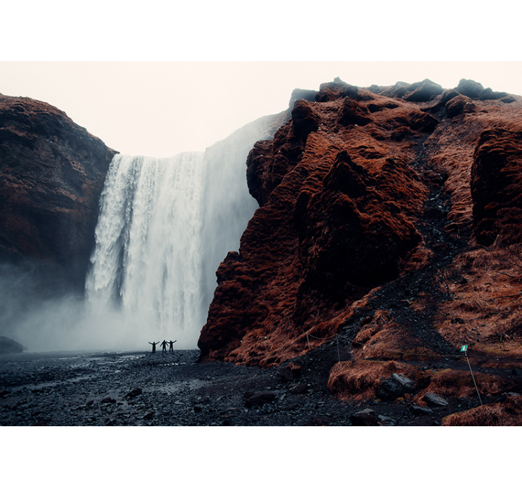 Mural de parede cascatas vista da grande cachoeira - TenStickers