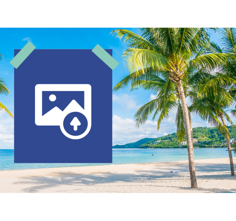 Mural de parede amor momento de casal na praia - TenStickers