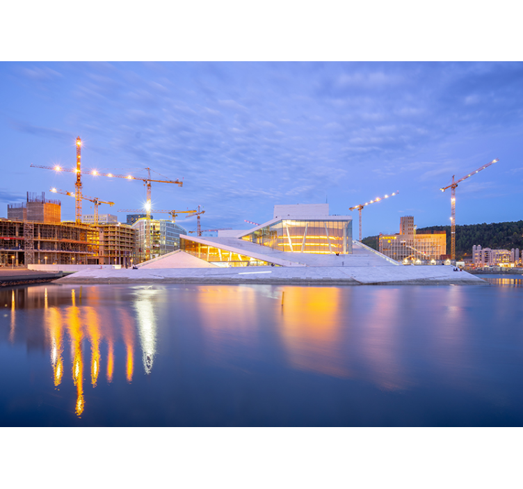 Fotomurais cidades e países design arquitetônico moderno - TenStickers