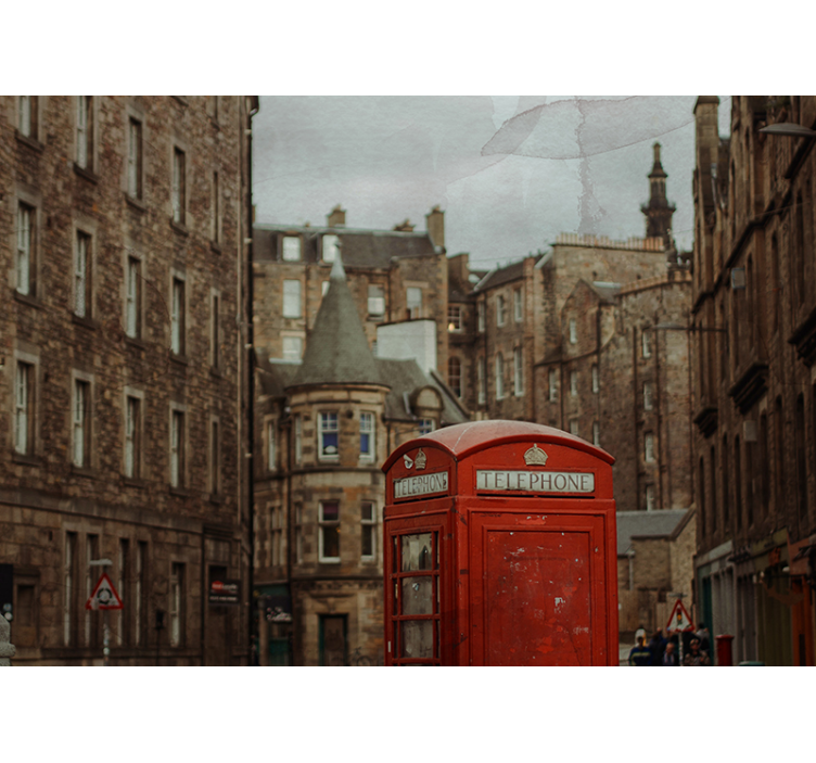 Mural de parede londres cabine telefônica icônica - TenStickers