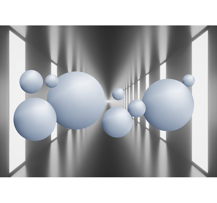 Murais de Parede 3D bolas flutuantes - TenStickers