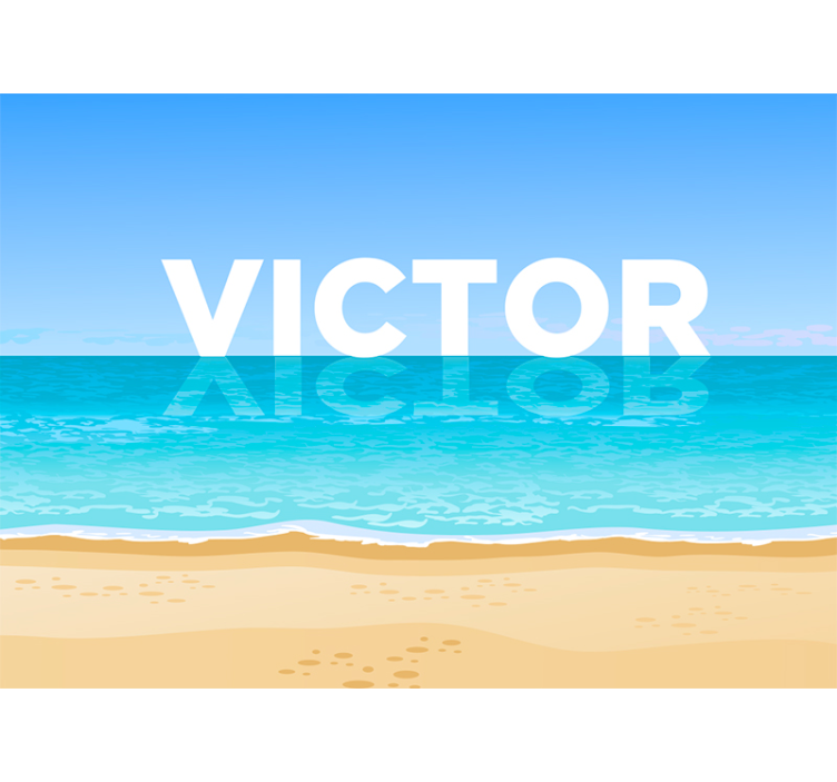 Mural de parede mar praia com água - TenStickers