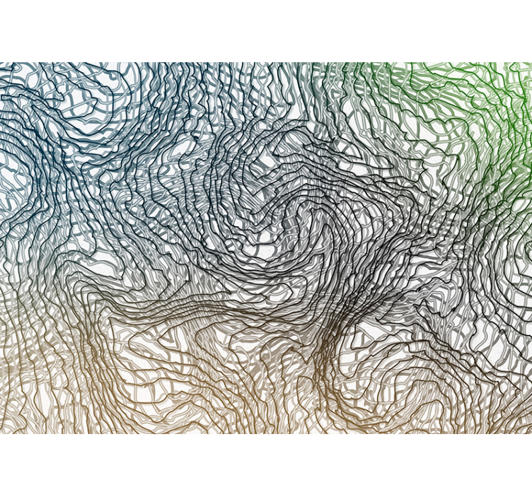 Fotomural confusão brilhante de flores - TenStickers