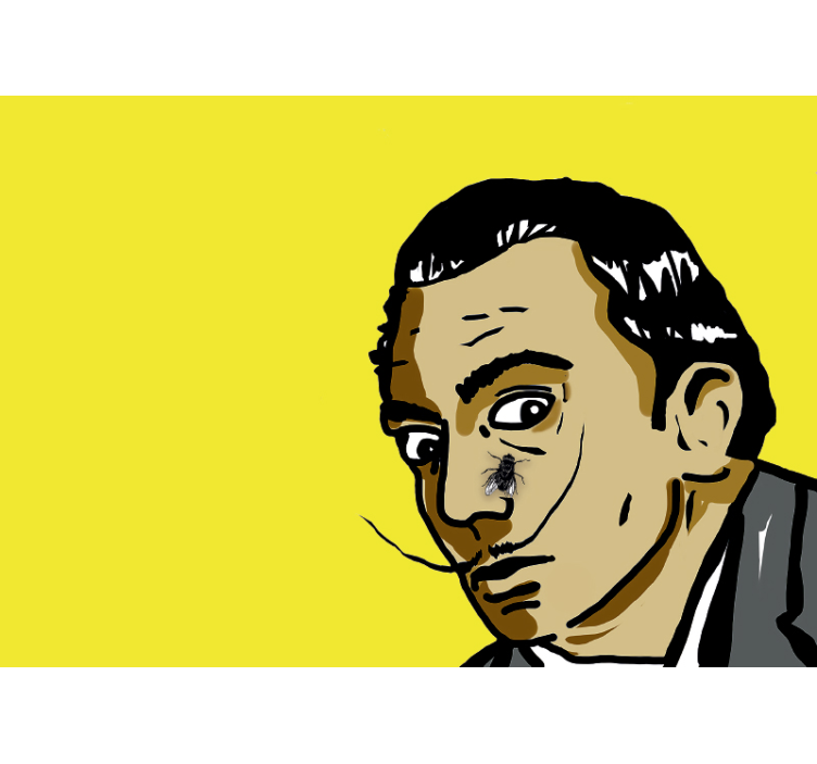 Mural de parede arte encontro de retrato surreal - TenStickers