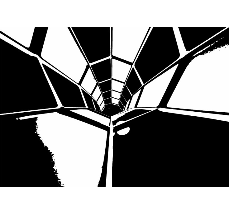 Murais de Parede 3D Túnel com cor personalizável - TenStickers