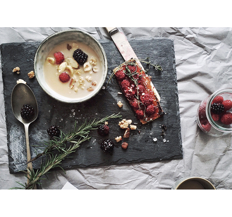 Fotomurais flores delícia de frutas frescas - TenStickers