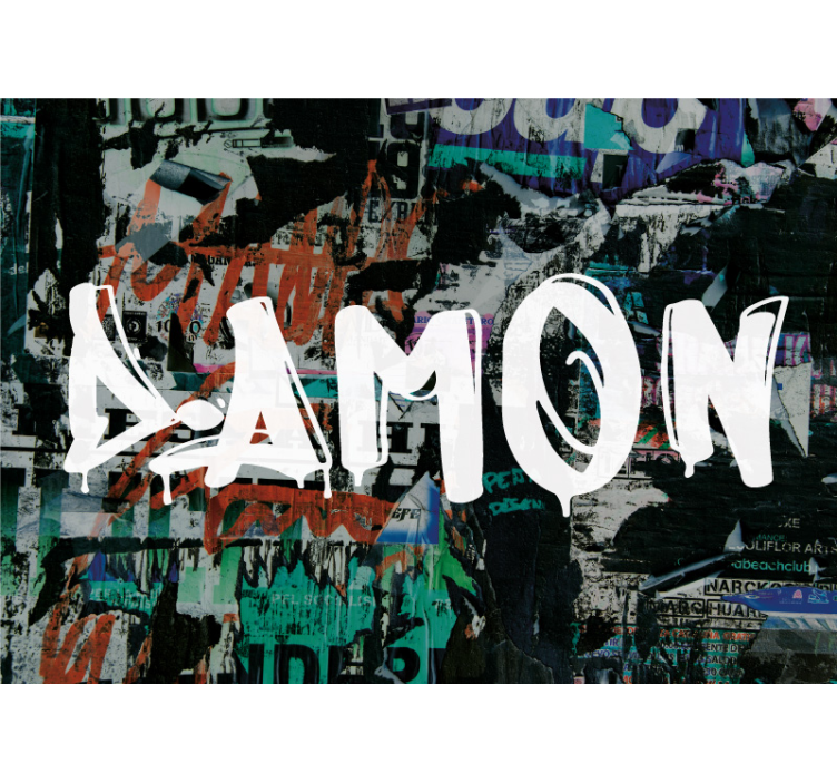 Mural de parede de arte urbana arte em estêncil urbano - TenStickers