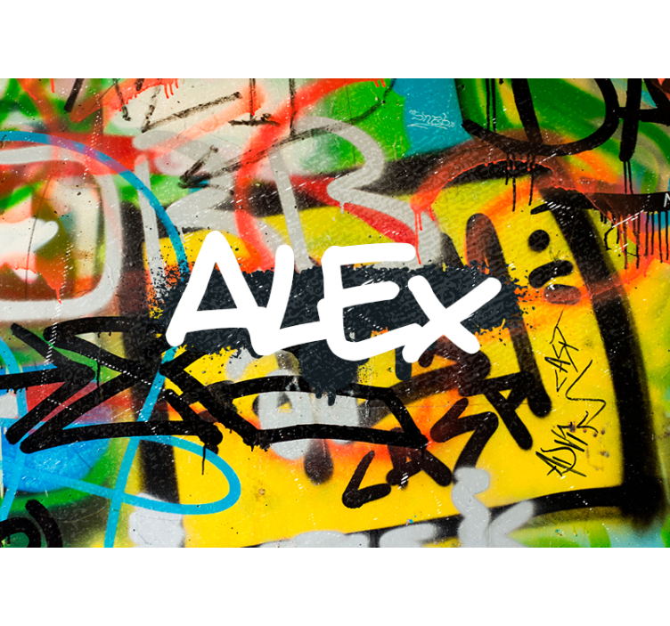 Mural de parede de arte urbana expressões urbanas vibrantes - TenStickers