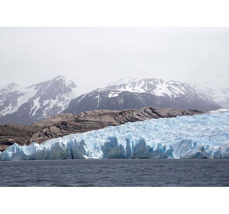 Fotomurais de paisagens cena de glaciar na montanha - TenStickers