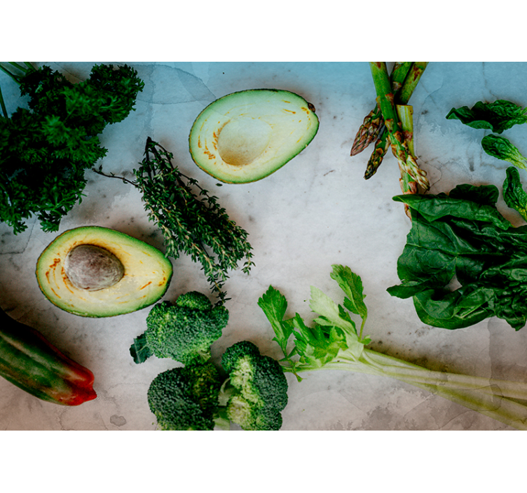 Mural de parede cozinha arranjo de abacate fresco - TenStickers