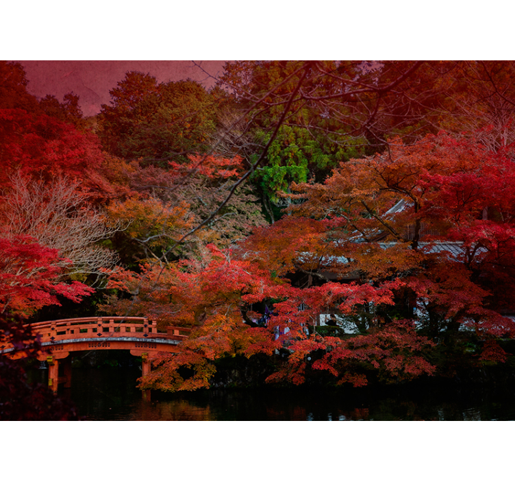 Mural de parede natureza serenidade do outono - TenStickers