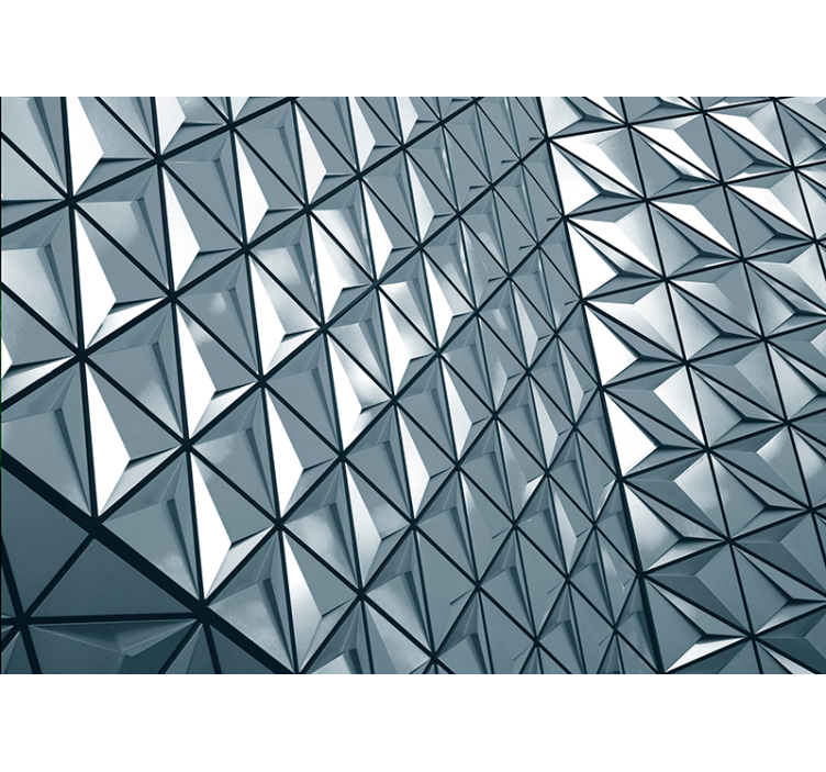 Murais de Parede 3D Triângulos 3d - TenStickers