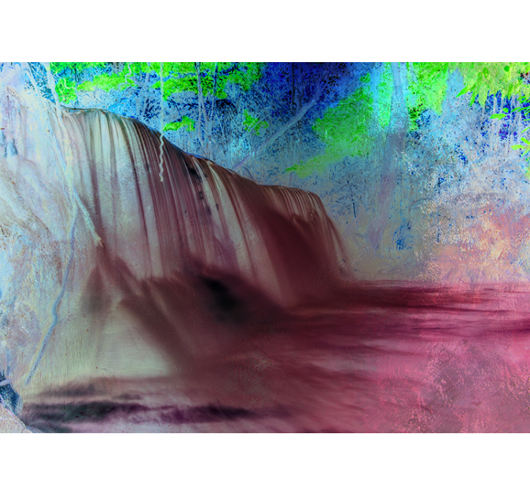 Mural de parede cascatas vista serena da cachoeira - TenStickers