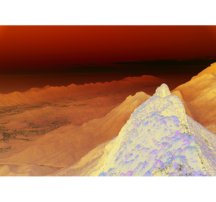 Fotomurais de paisagens vista deslumbrante de montanhas - TenStickers