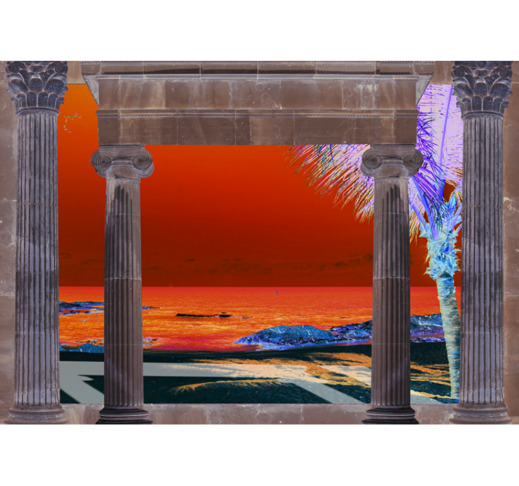 Fotomurais de paisagens vista costeira tropical - TenStickers