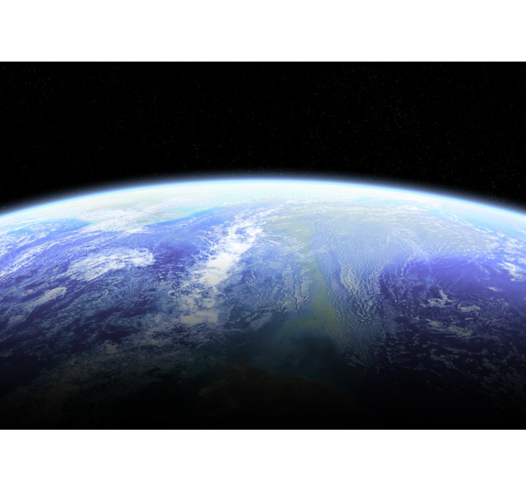 Mural de parede espaço terra vista de cima - TenStickers