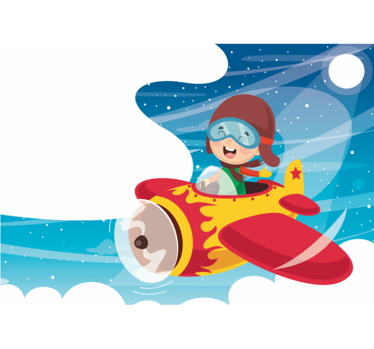 Mural de parede amor aventura infantil lúdica - TenStickers