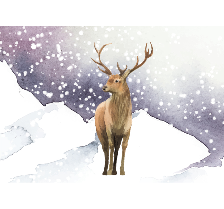 Mural de parede animais cena de veados majestosos - TenStickers