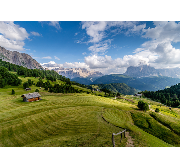 Fotomurais de paisagens vista de serenidade montanhosa - TenStickers