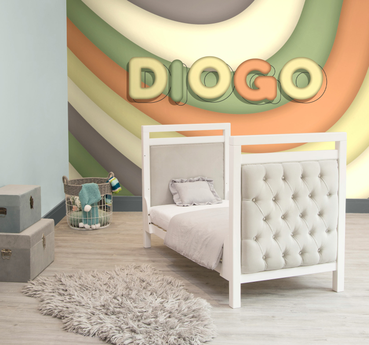 Foto mural estilo bold criança personalizável - TenStickers