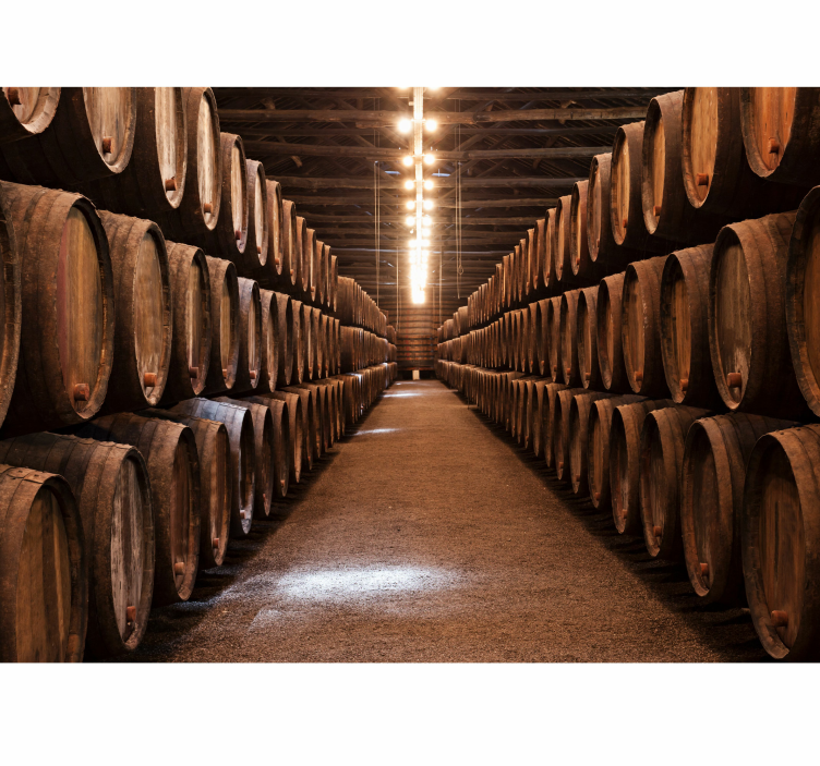 fotomural de parede de adega vintage - TenStickers