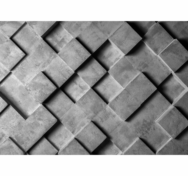 Fotomurais texturas e padrões padrão geométrico cinza - TenStickers
