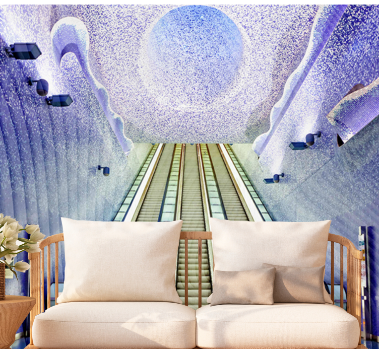 Fotomurais cidades e países arte de entrada de escada - TenStickers