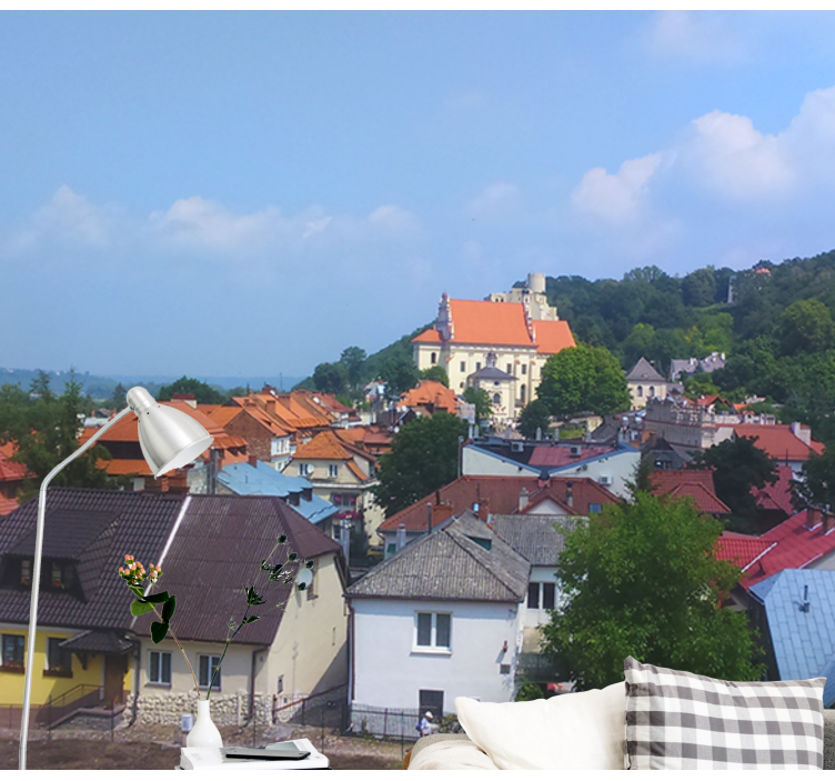 Fotomurais cidades e países charmosa vila rural - TenStickers