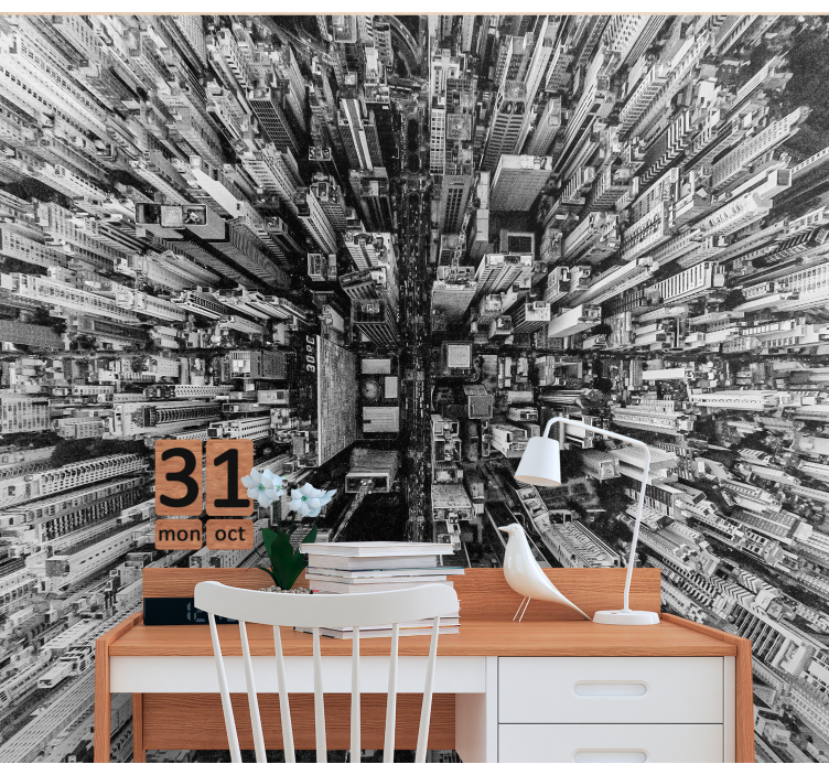 Fotomurais cidades e países paisagem urbana aérea - TenStickers