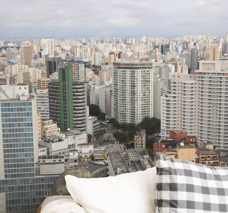 Fotomurais cidades e países perspectiva da paisagem urbana - TenStickers