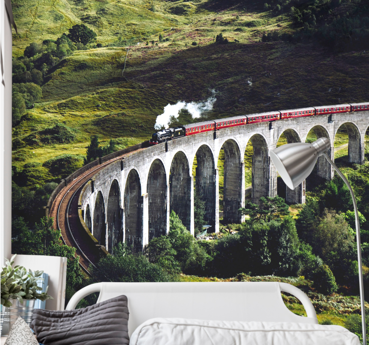 Fotomurais cidades e países ponte ferroviária icônica - TenStickers