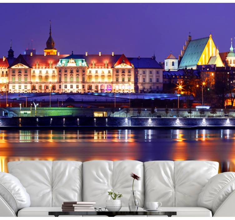 Fotomurais cidades e países reflexo de paisagem histórica - TenStickers
