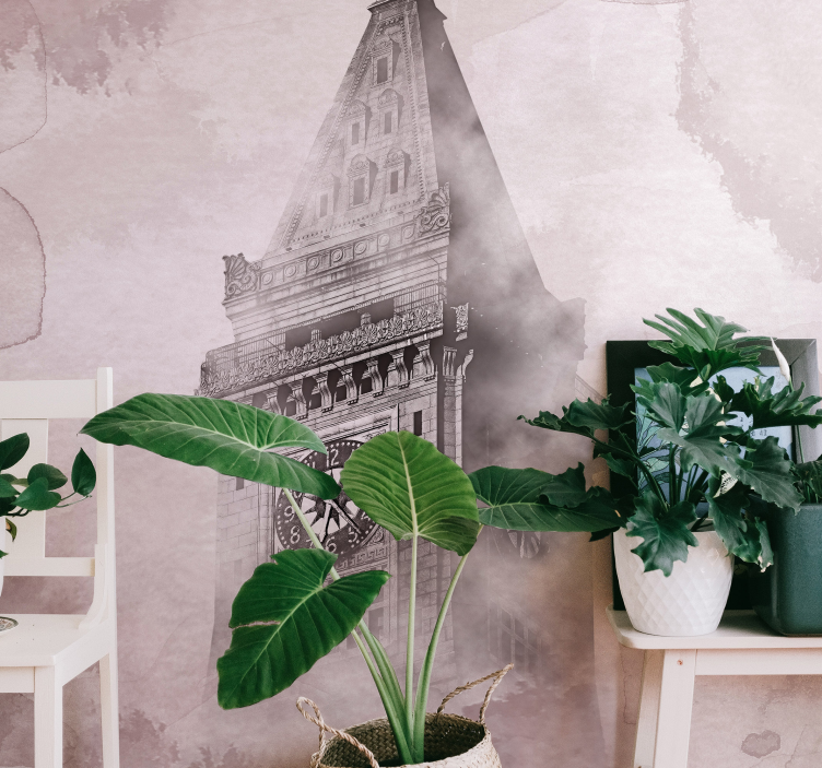 Fotomurais cidades e países torre do relógio histórica - TenStickers