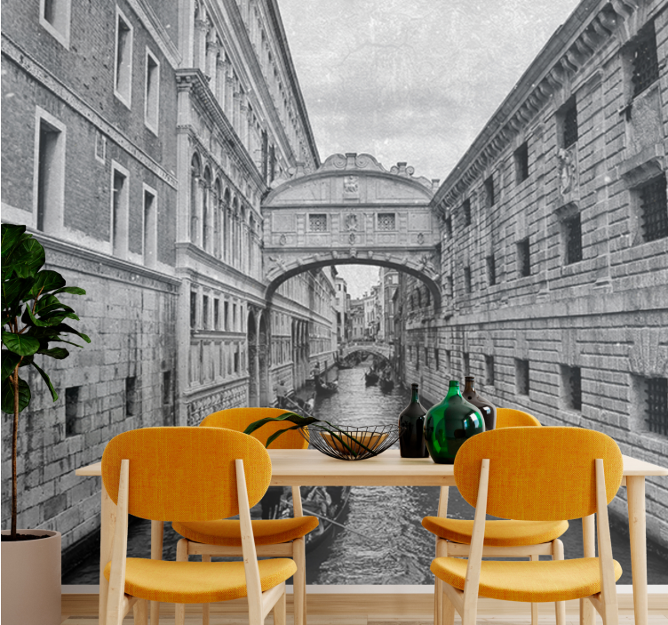 Fotomurais cidades e países vista do canal de veneza - TenStickers
